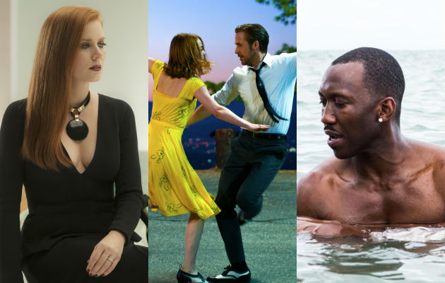 Nocturnal Animals, La La Land and Moonlight are among the films tipped to for Oscar nominations in 2017