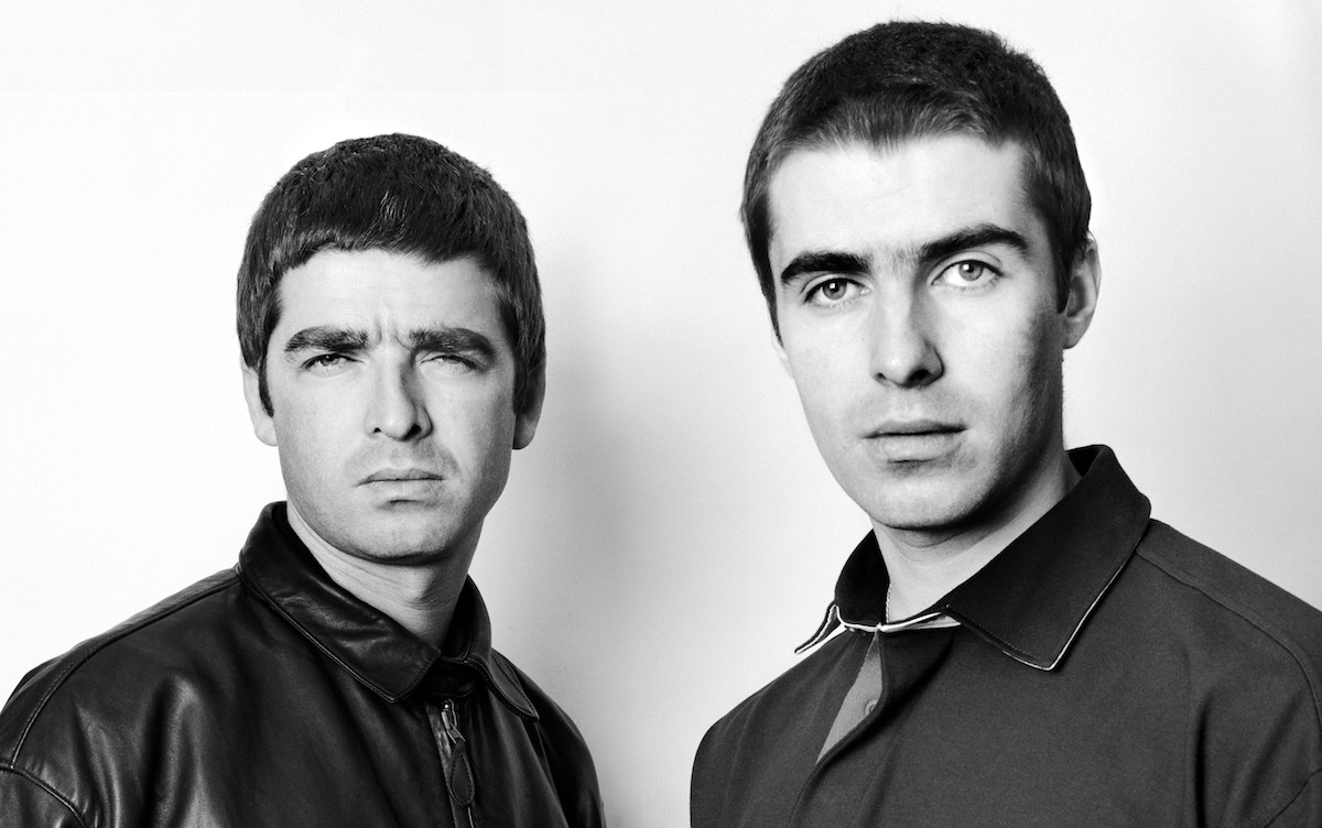 Noel & Liam Gallagher, OASIS, Air Studios 4-2-1997 by Jill Furmanovsky