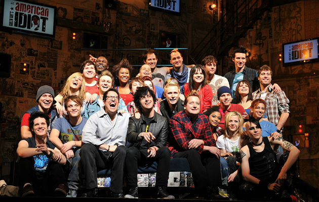 Green Day with the 'American Idiot' musical cast