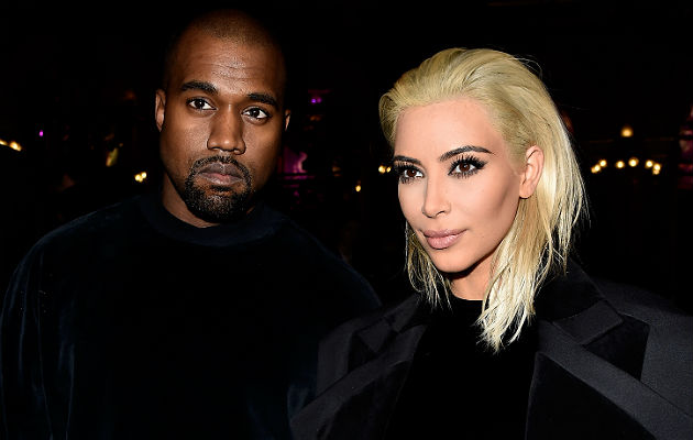 Kanye West and wife Kim Kardashian