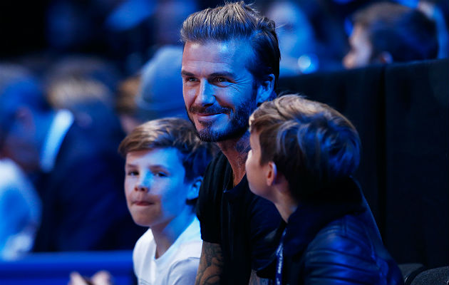 Cruz with David Beckham