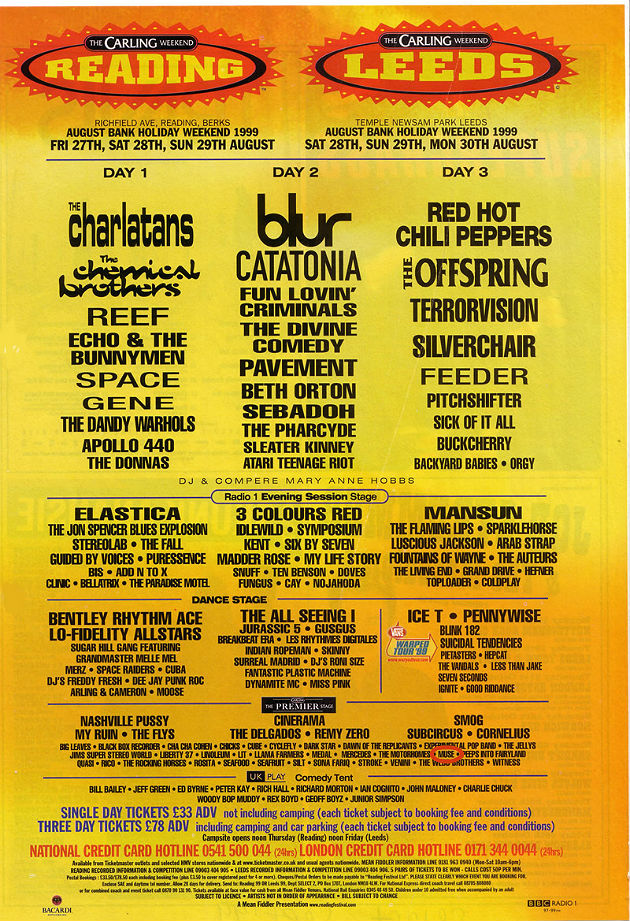 Reading & Leeds 1999