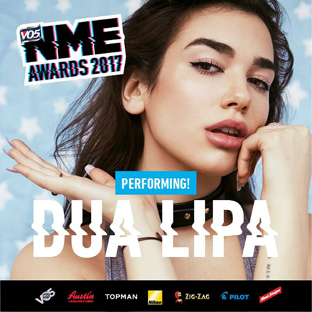 Dua Lipa will perform at the VO5 NME Awards 2017