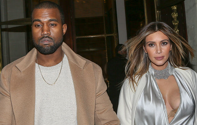 Kanye West and Kim Kardashian