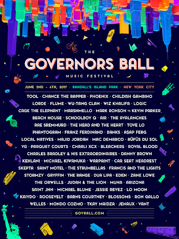 The Governors Ball 2017 line-up