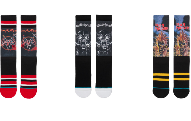 Slayer, Motorhead and Iron Maiden socks