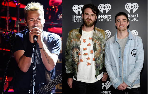 Nickelback's Chad Kroeger and The Chainsmokers