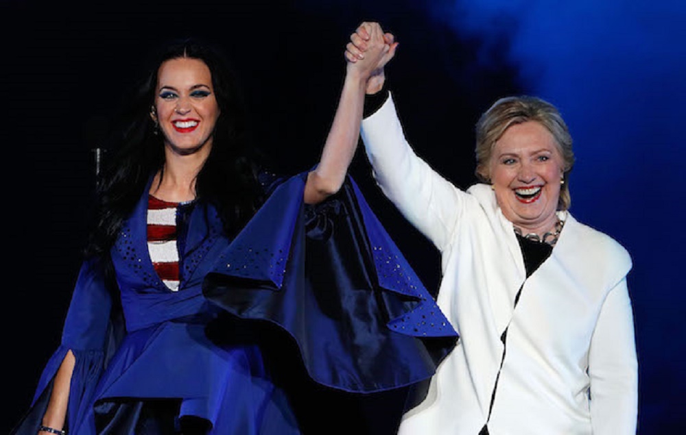 Katy Perry and Hillary Clinton
