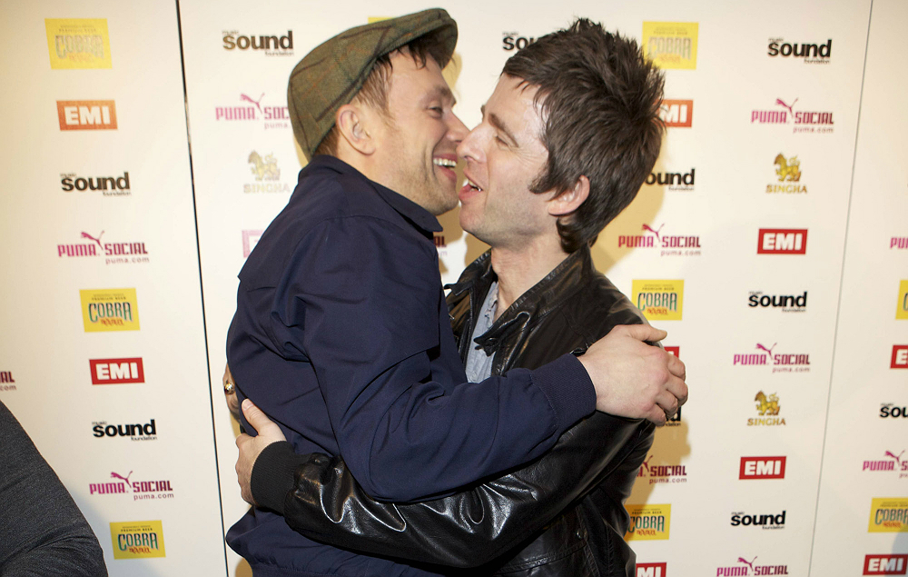 Damon Albarn and Noel Gallagher