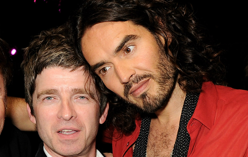 Noel Gallagher and Russell Brand