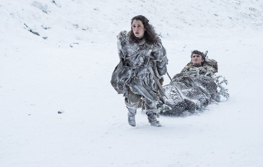 Meera and Bran in Game of Thrones season 7
