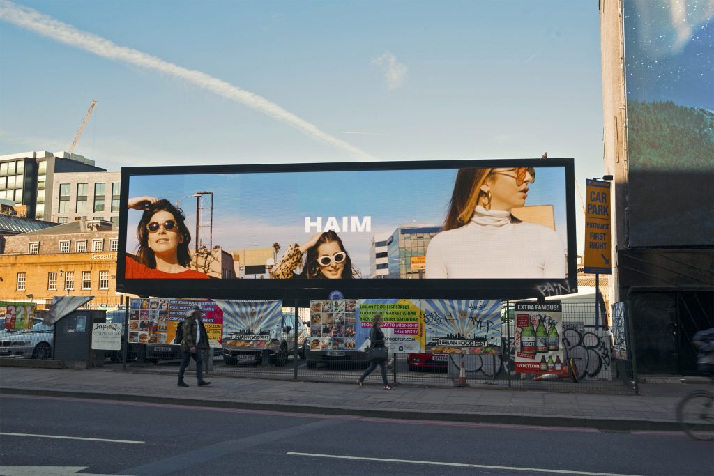 The new Haim Billboard in Shoreditch