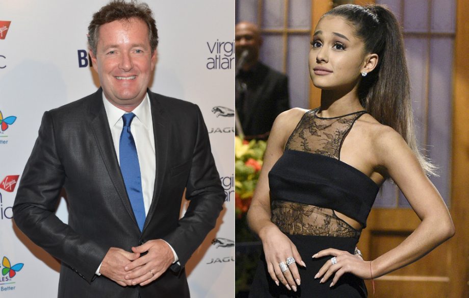 Piers Morgan and Ariana Grande