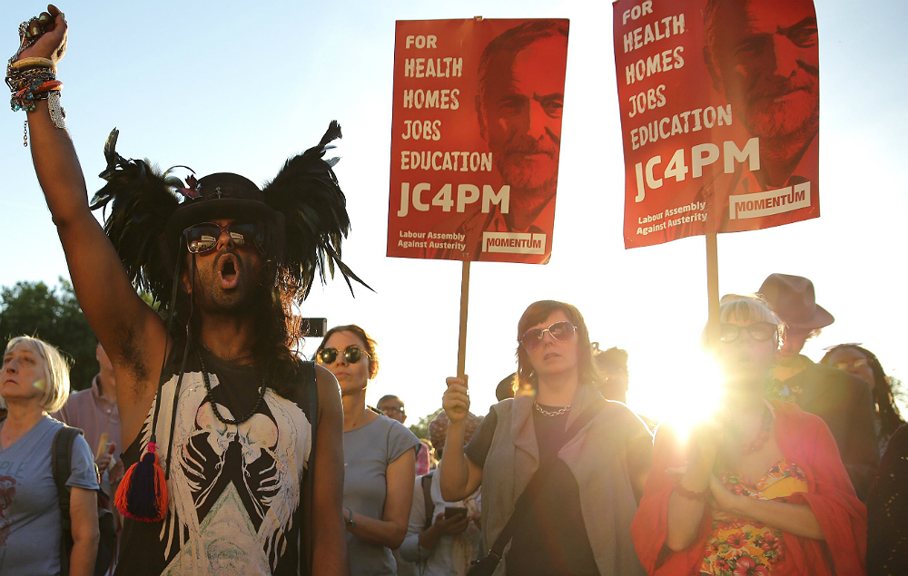 Campaigners for Jeremy Corbyn