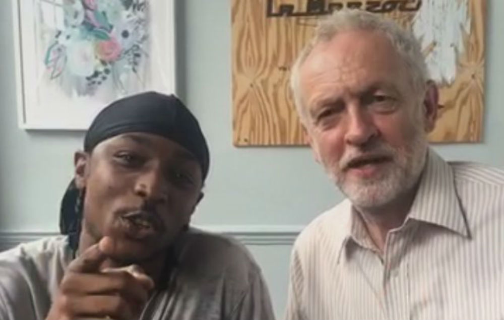 JME and Jeremy Corbyn