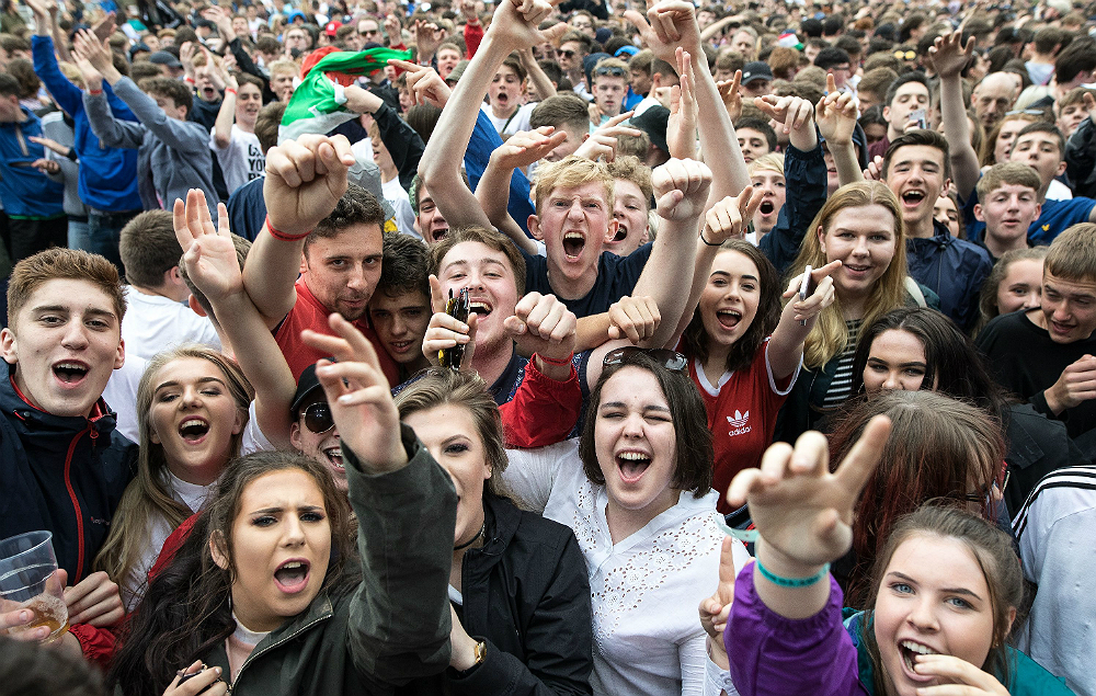 Courteeners fans at Old Trafford