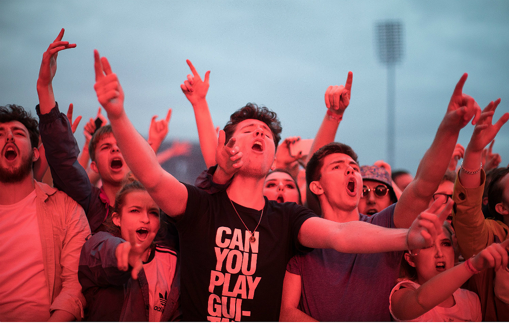 Courteeners fans at Old Trafford