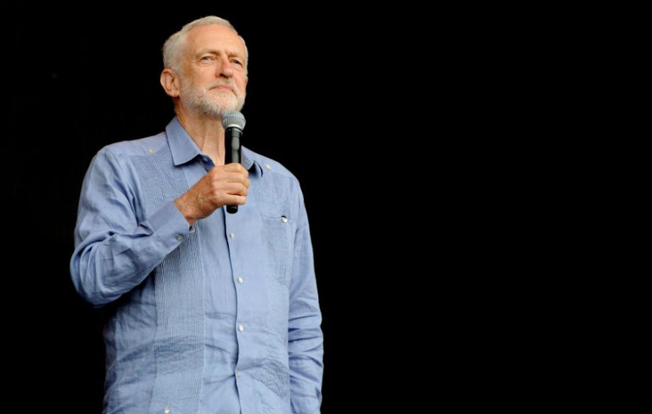 Jeremy Corbyn at Glastonbury