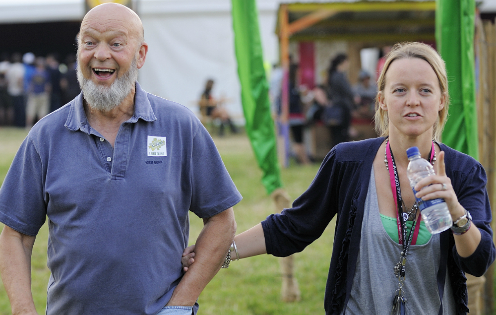 Michael and Emily Eavis at Glastonbury