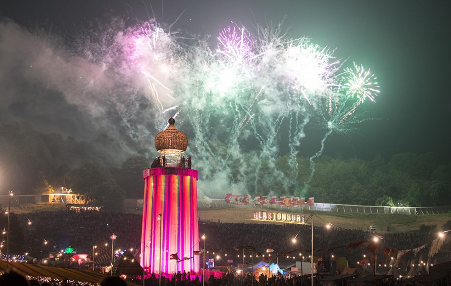 Glastonbury Fireworks 2017