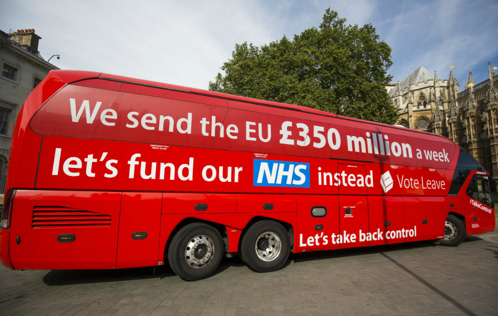 Boris Johnson's £350 million NHS pledge on the 2016 EU Referendum campaign