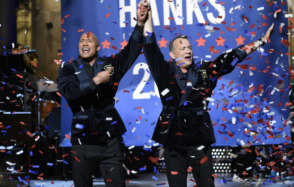 Dwayne Johnson, The Rock, Tom Hanks, President