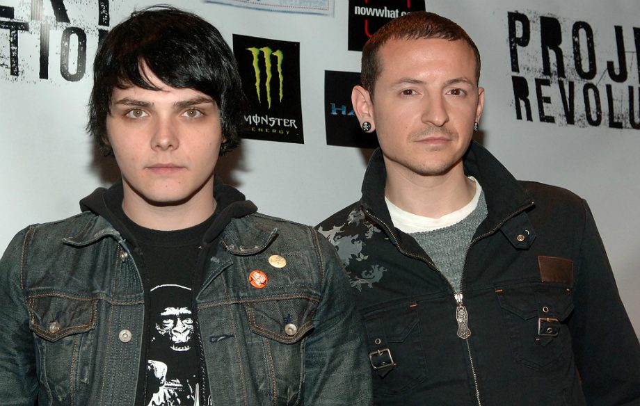 Gerard Way and Chester Bennington in 2007