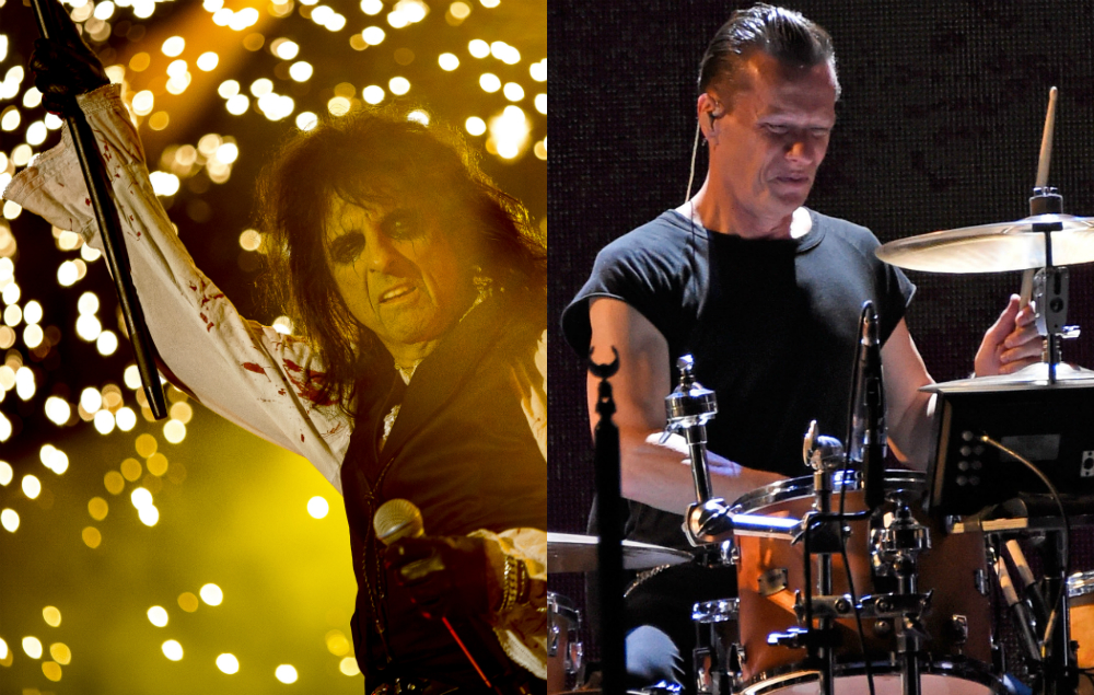 Alice Cooper and U2's Larry Mullen Jr