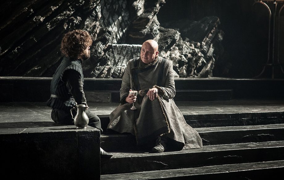 Peter Dinklage as Tyrion Lannister and Conleth Hill as Varys in Game of Thrones season 7 episode 5: Eastwatch