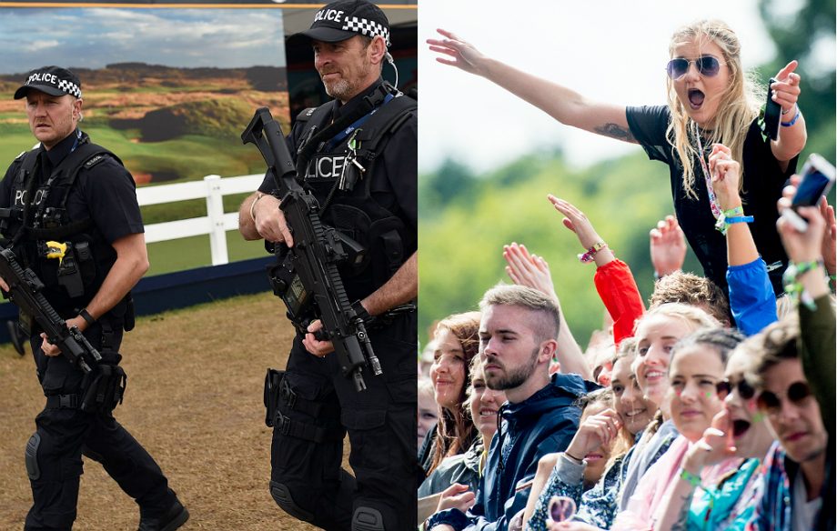 Armed police will patrol V Festival 2017 to increase security. Credit: Getty