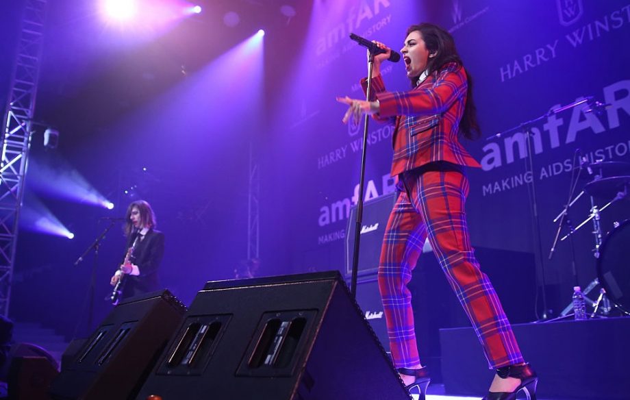 Singer Charli XCX performs onstage during amfAR's 22nd Cinema Against AIDS Gala