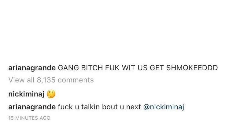 Ariana Grande's Instagram account was hacked