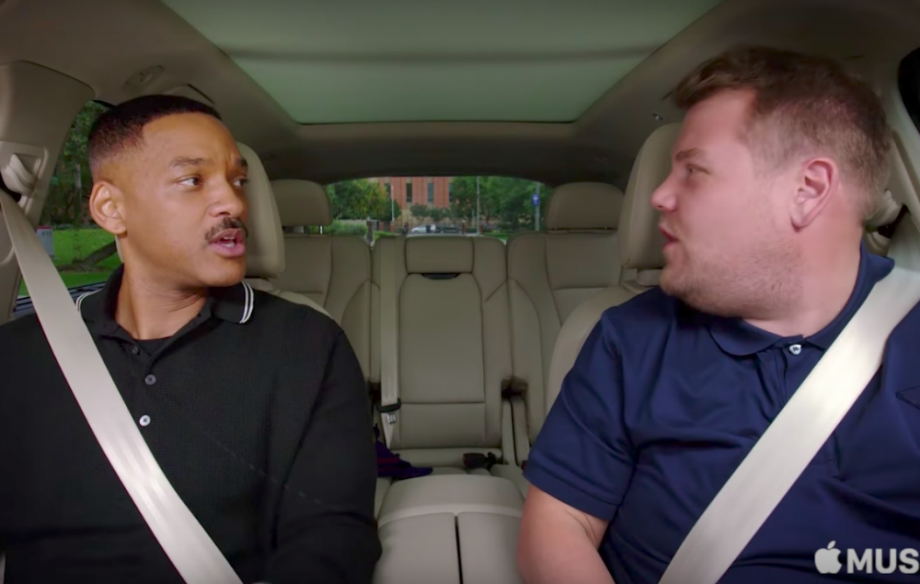 Will Smith and James Corden on Carpool Karaoke