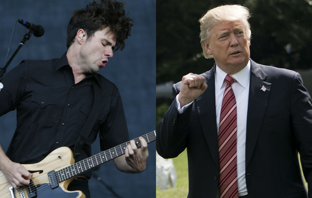Jimmy Eat World's Jim Adkins and Donald Trump