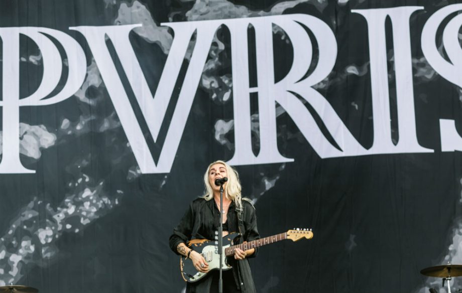 Pvris' Lynn Gunn rocks the main stage at Reading on Saturday afternoon
