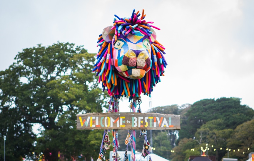It's the first time that Bestival has taken place in Dorset, and it's looking as colourful as ever