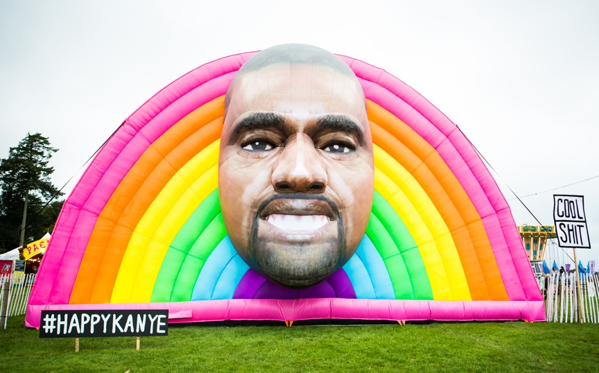 A beacon of positivity in these dark times, Happy Kanye is Bestival's latest collaboration with Hungry Castle & Cool Shit. The inflatable masterpiece stands over seven metres tall, and revellers can even clamber inside the rainbow sculpture.