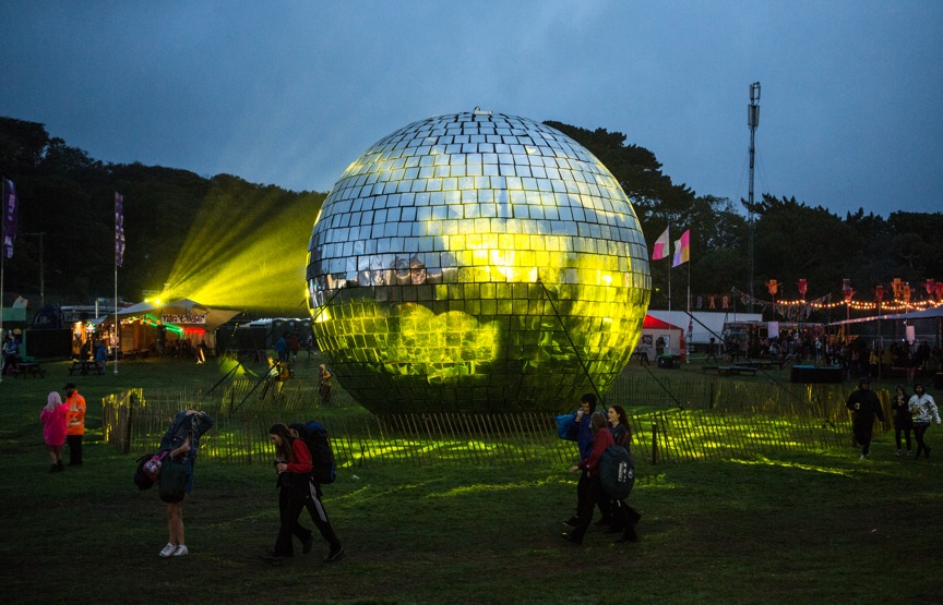 Along with the world's biggest confetti cannon, Bestival just so happens to boast the world's biggest disco ball. They don't do things by halves.