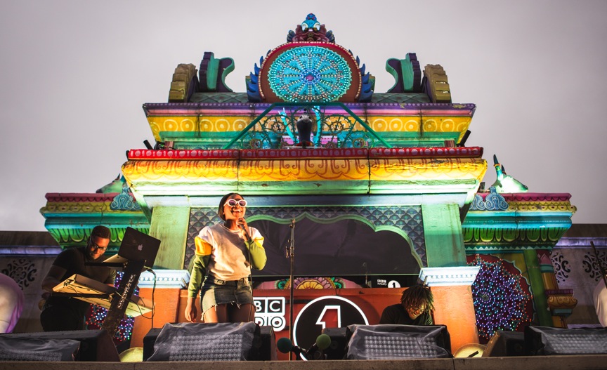 Ray BLK tore up the Temple Stage as part of Annie Mac's takeover on Thursday evening. The Temple stage is a new addition to the festival, and Rob da Bank told NME: