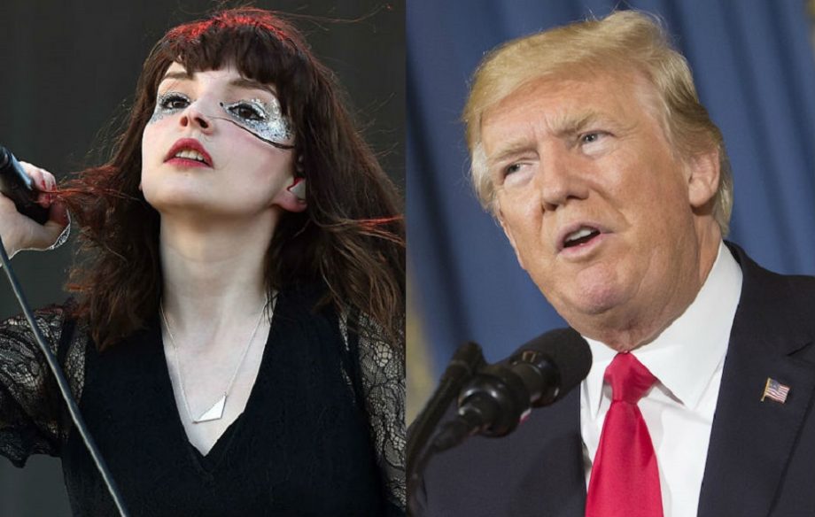 Lauren Mayberry and Donald Trump