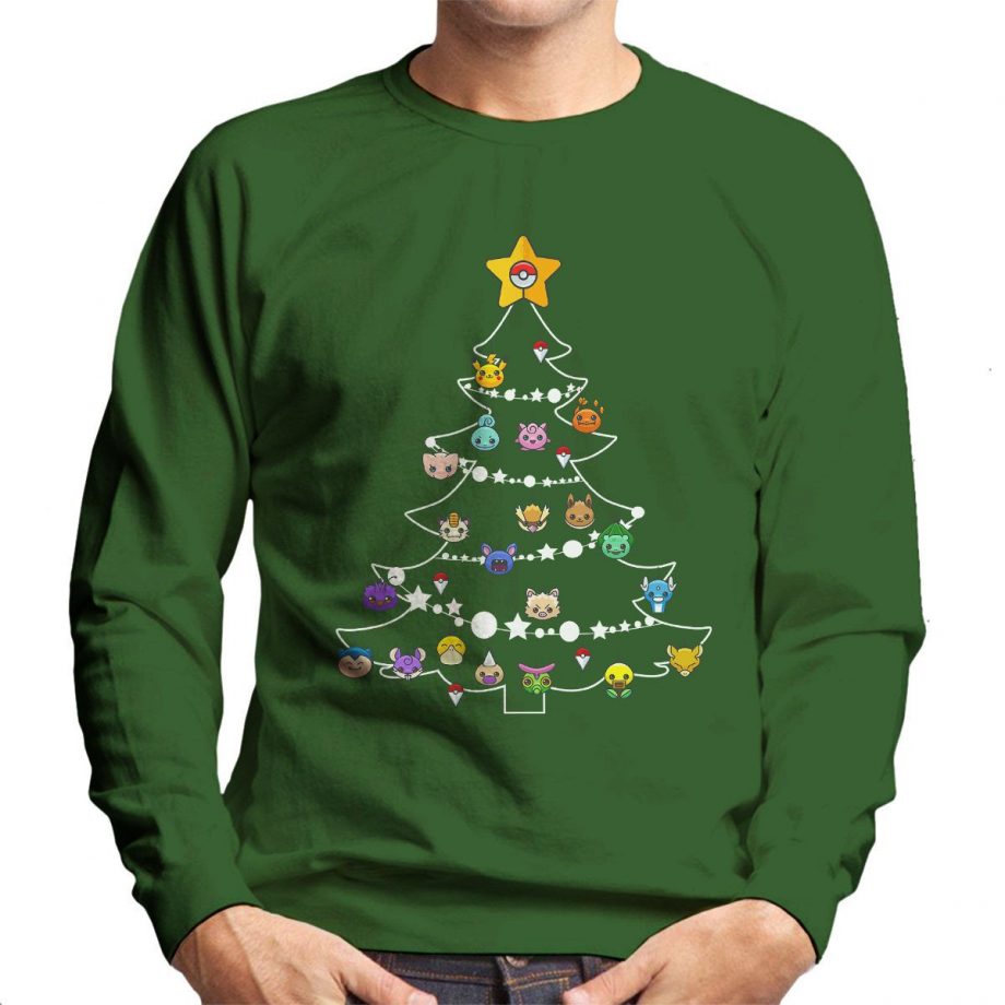 Pokemon Bulbs Christmas Tree Sweatshirt