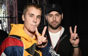 Justin Bieber and Scooter Braun
