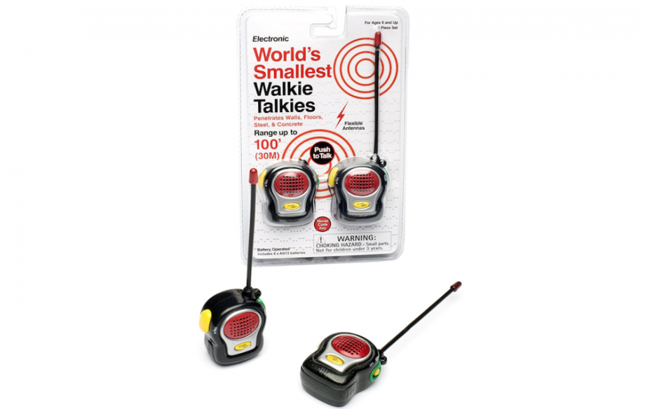 World's smallest walkie talkies