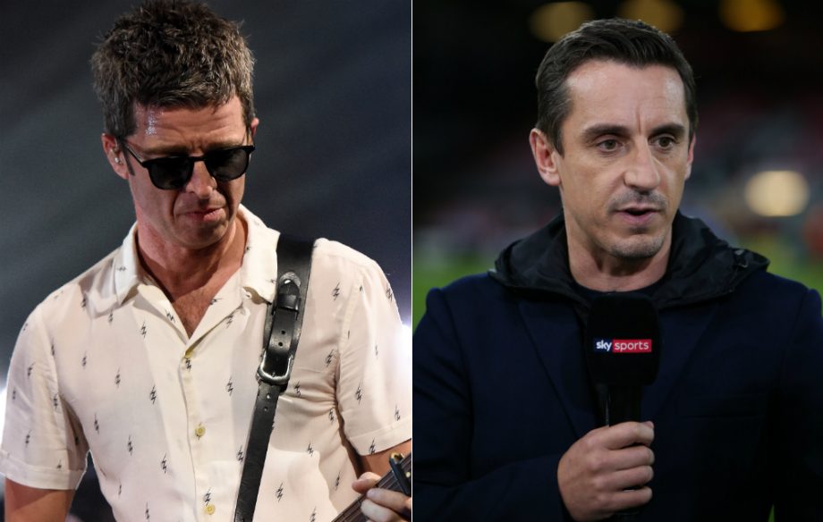 Noel Gallagher and Gary Neville