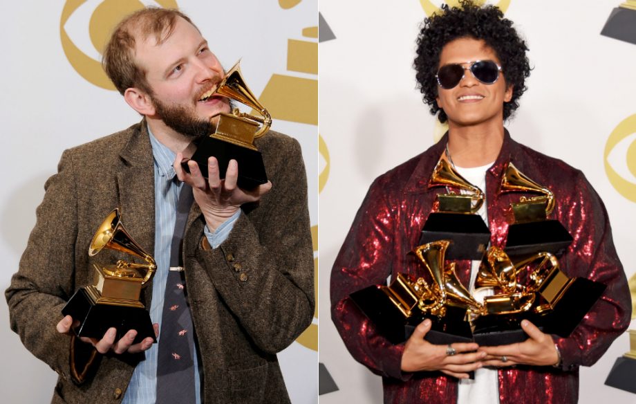 Bon Iver and Bruno Mars