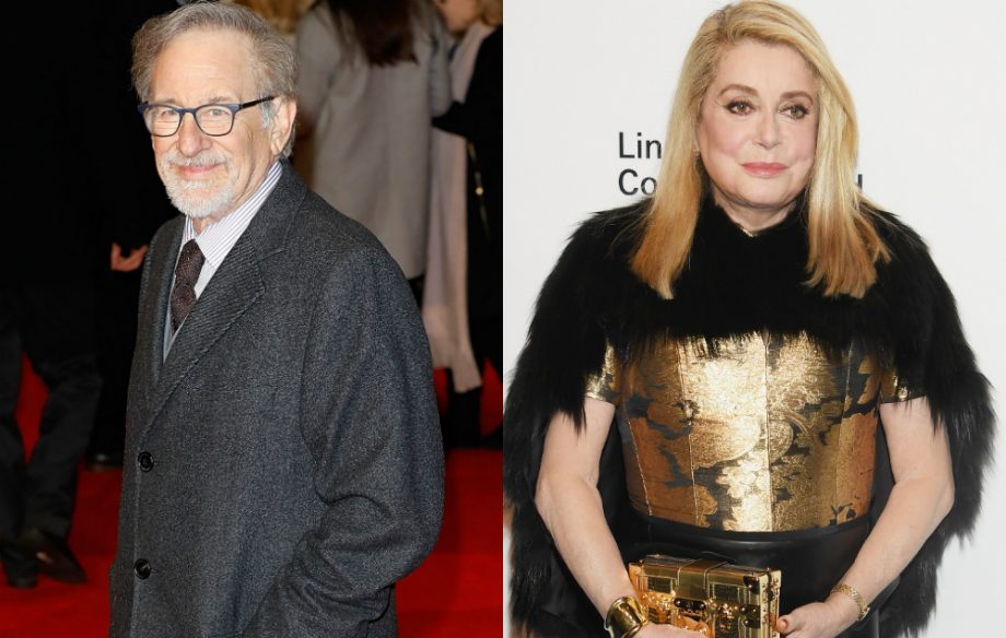 Steven Spielberg and Catherine Deneuve
