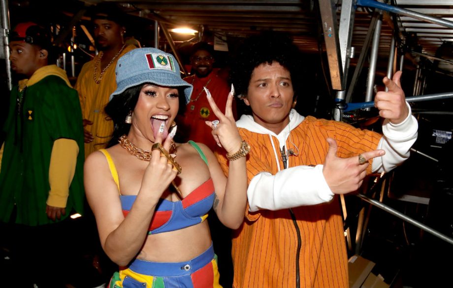 Cardi B and Bruno Mars