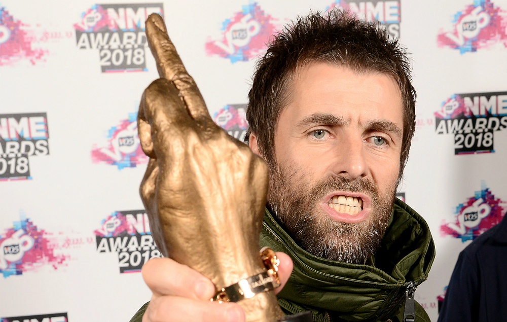 Liam Gallagher at the VO5 NME Awards 2018