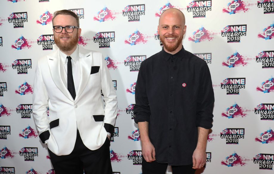 Huw Stephens and NME Editor Mike Williams
