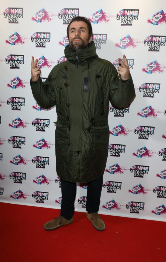 Liam Gallagher at the VO5 NME Awards 2018